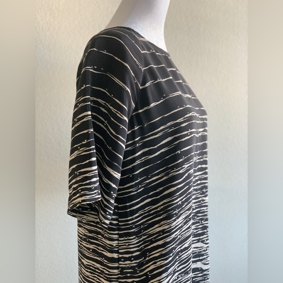 LIKE New, VINCE Black and Cream 100% Silk Shift with Pockets Dress, XS - Picture 5 of 16